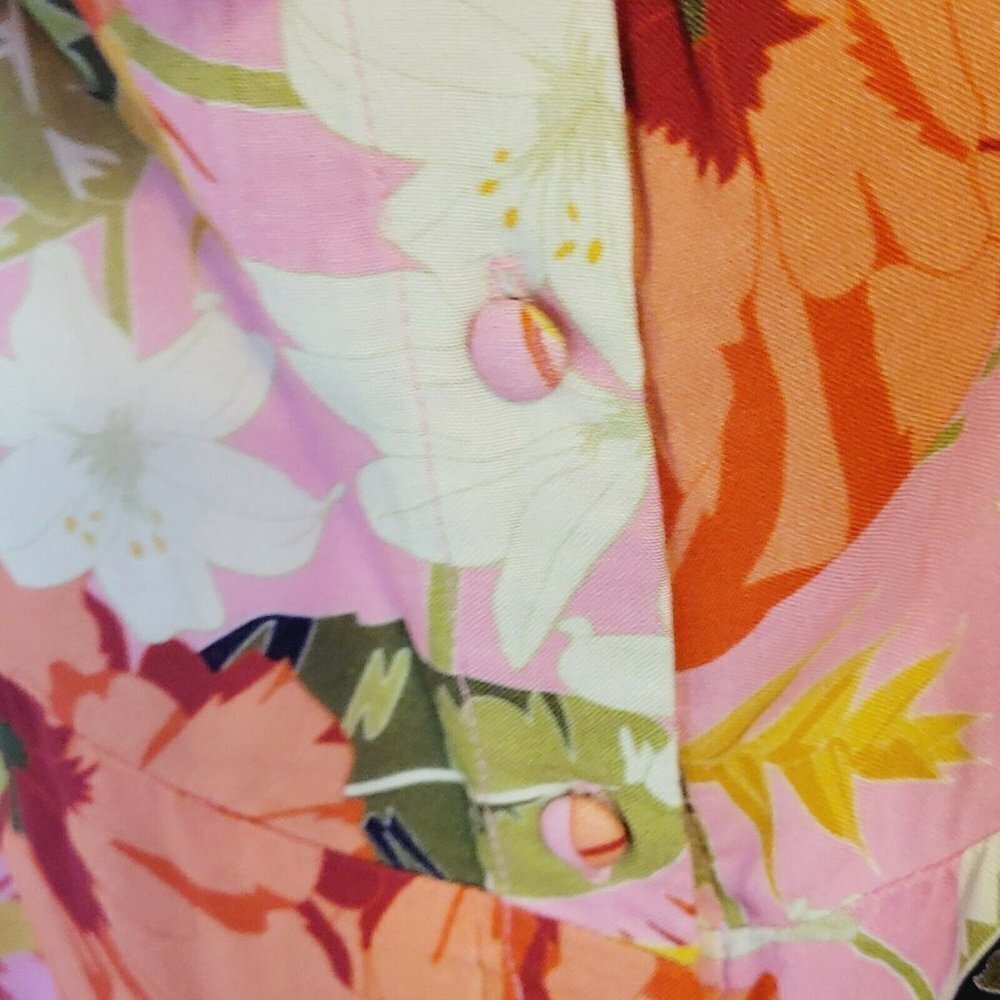 Yumi Kim NWT Spring Fling Off-Shoulder Maxi Dress floral Button down Size 10 - Picture 7 of 9